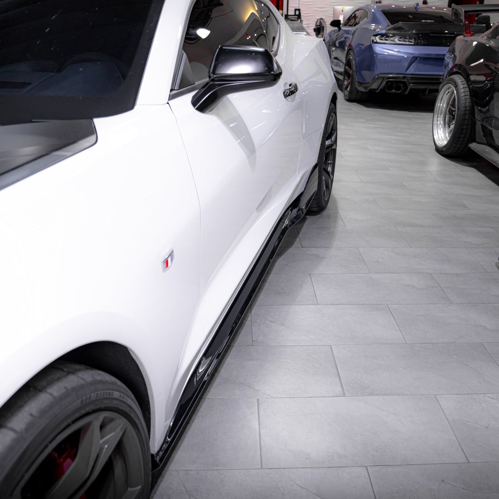 2016-2025 Chevy Camaro Evo Style Gloss Black Side Skirt Rockers SS/RS/LT - Legends Auto Parts