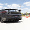 2016-2025 Chevy Camaro Evo Style Shark Fins Rear Diffuser Quad/Single Tips SS/RS/LT & ZL1 w/ Smoke Reflectors - Legends Auto Parts