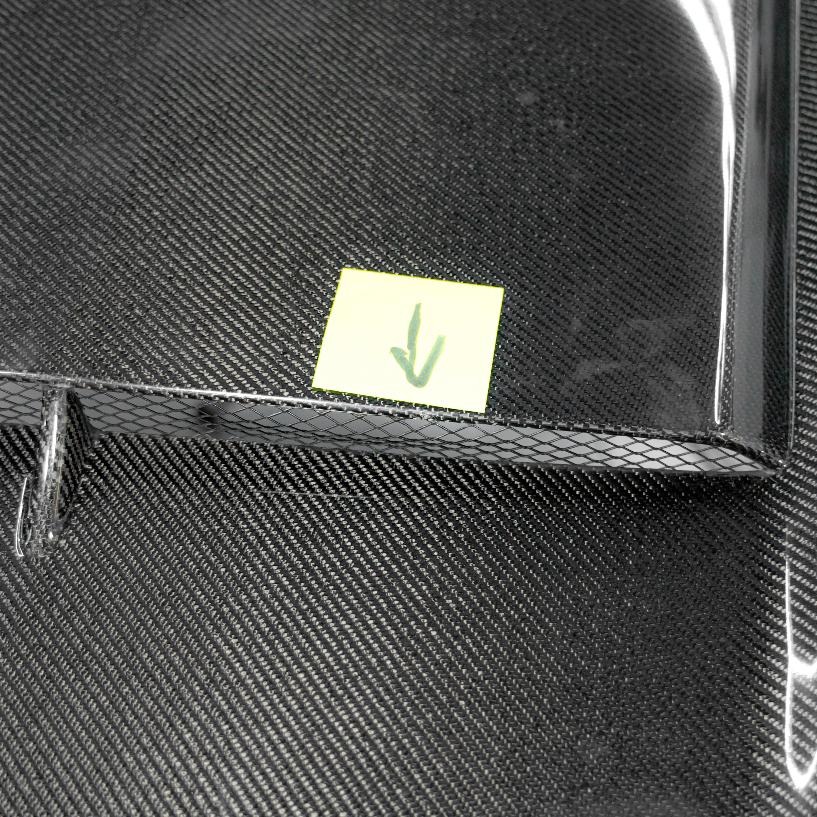 OPEN BOX 2015-2017 Ford Mustang Gloss Carbon Fiber Hood Terminator Aggressive Style - Legends Auto Parts