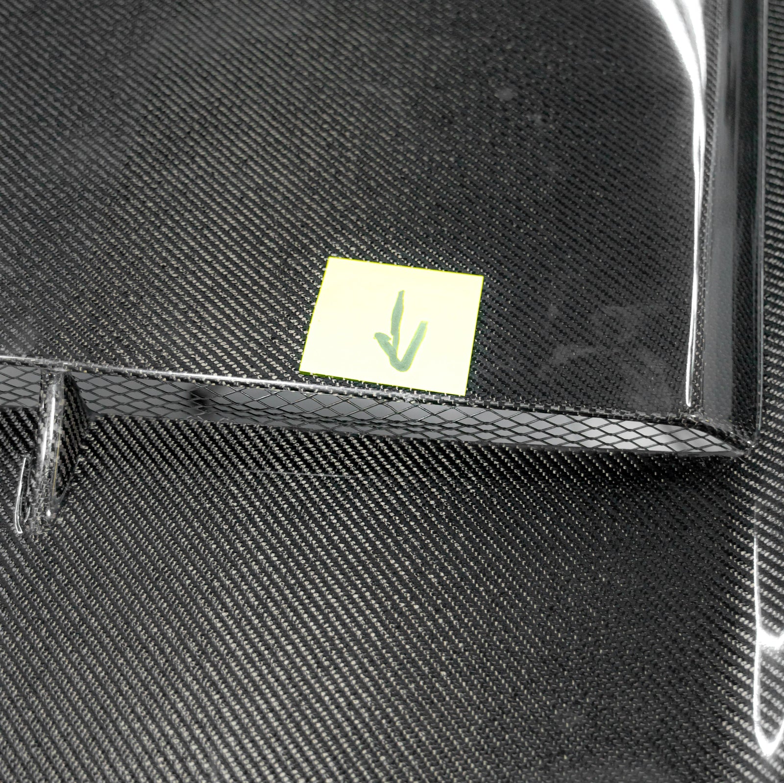 OPEN BOX 2015-2017 Ford Mustang Gloss Carbon Fiber Hood Terminator Aggressive Style - Legends Auto Parts