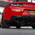 2016-2025 Chevy Camaro Evo Style Shark Fins Rear Diffuser Quad/Single Tips SS/RS/LT & ZL1 w/ Smoke Reflectors - Legends Auto Parts