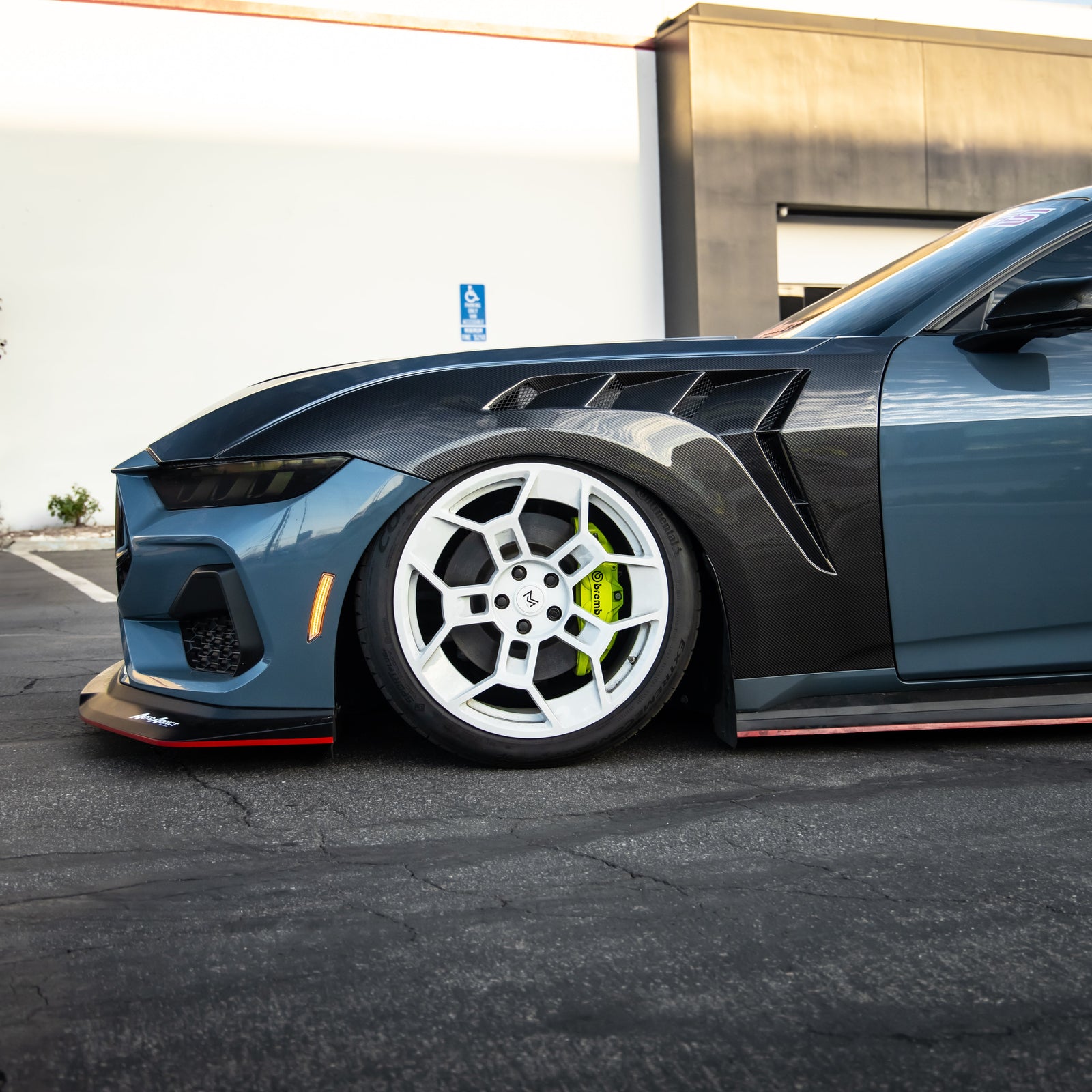 2024 + Ford Mustang S650 Type-GTD Carbon Fiber Front Fenders Pair - Legends Auto Parts