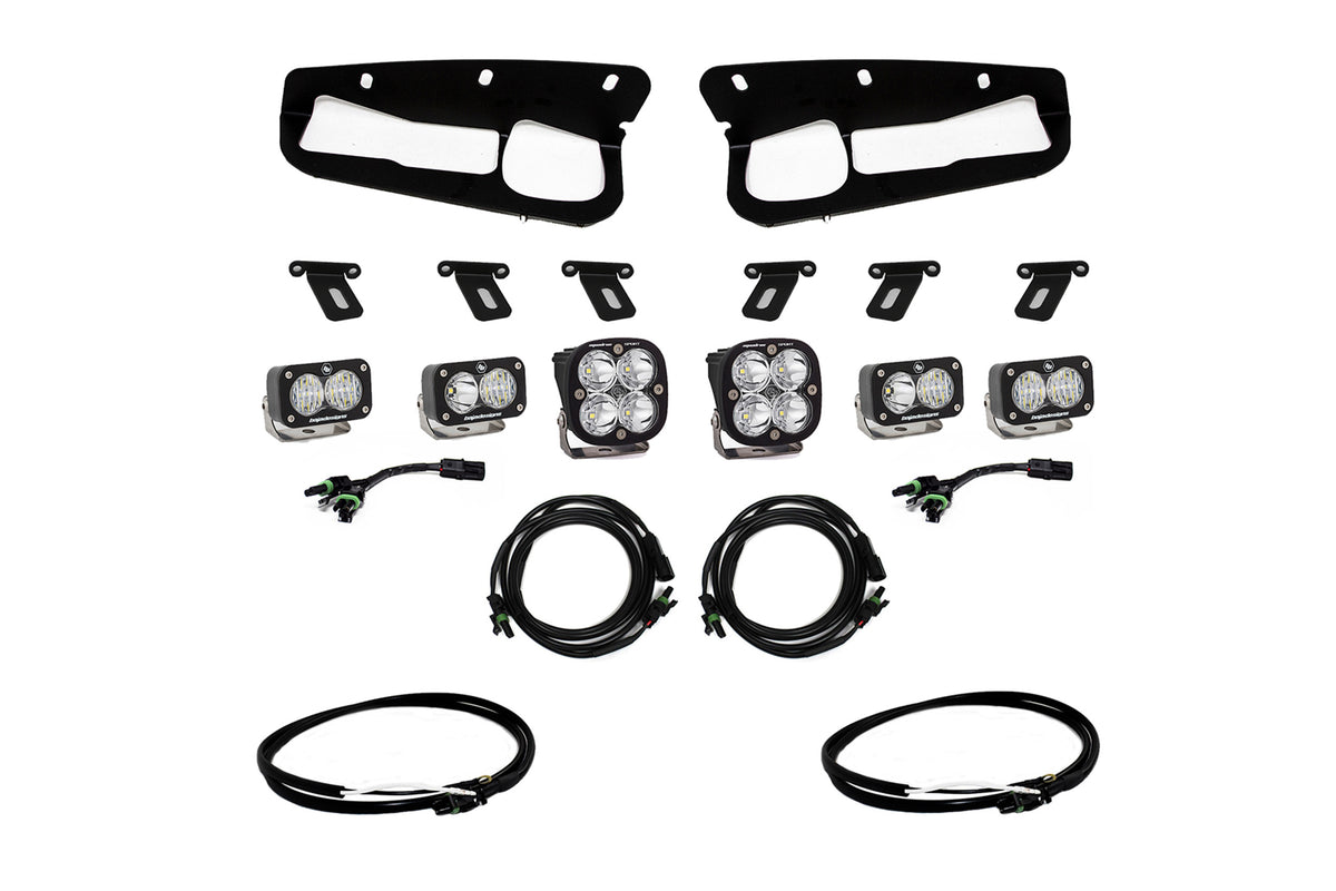 BD Squadron/S2 Fog Pocket Kit: 21-26 Ford Bronco (White / Sport / Upfitter)