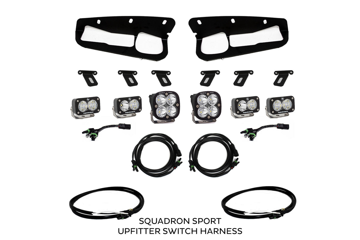 BD Squadron/S2 Fog Pocket Kit: 21-26 Ford Bronco (Amber / SAE / Upfitter)