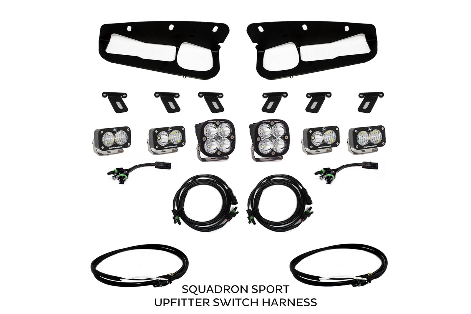 BD Squadron/S2 Fog Pocket Kit: 21-26 Ford Bronco (White / Sport / Upfitter)