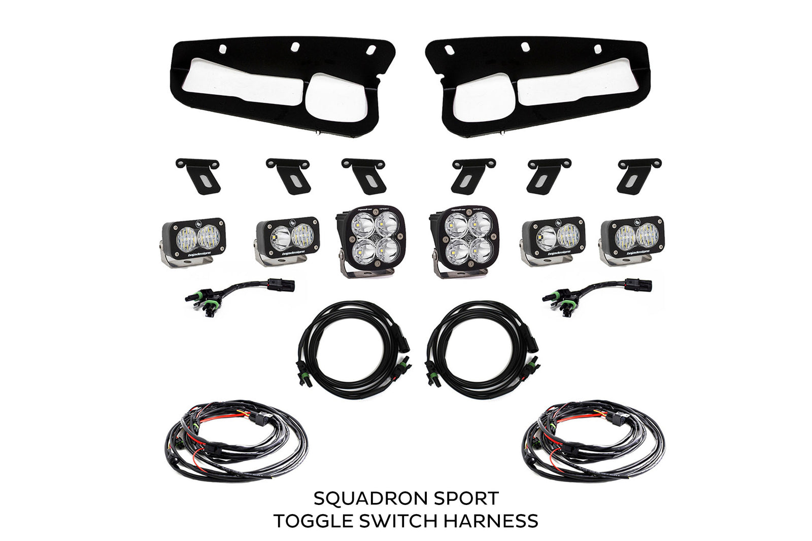 BD Squadron/S2 Fog Pocket Kit: 21-26 Ford Bronco (Amber / SAE / Upfitter)