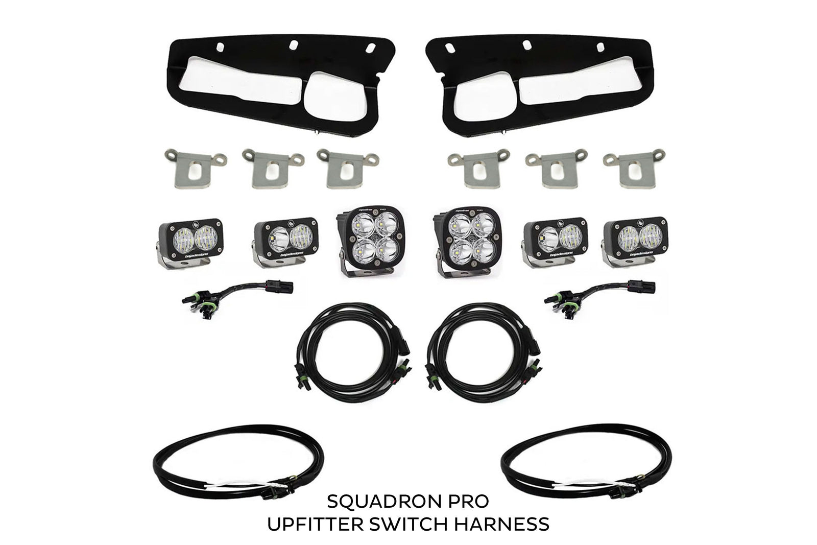 BD Squadron/S2 Fog Pocket Kit: 21-26 Ford Bronco (White / SAE / Upfitter)