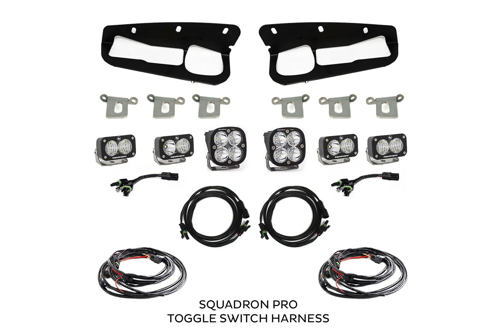 BD Squadron/S2 Fog Pocket Kit: 21-26 Ford Bronco (White / Pro / Upfitter)