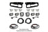 BD Squadron/S2 Fog Pocket Kit: 21-26 Ford Bronco (White / Pro / Toggle)