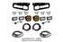 BD Squadron/S2 Fog Pocket Kit: 21-26 Ford Bronco (White / Pro / Upfitter)