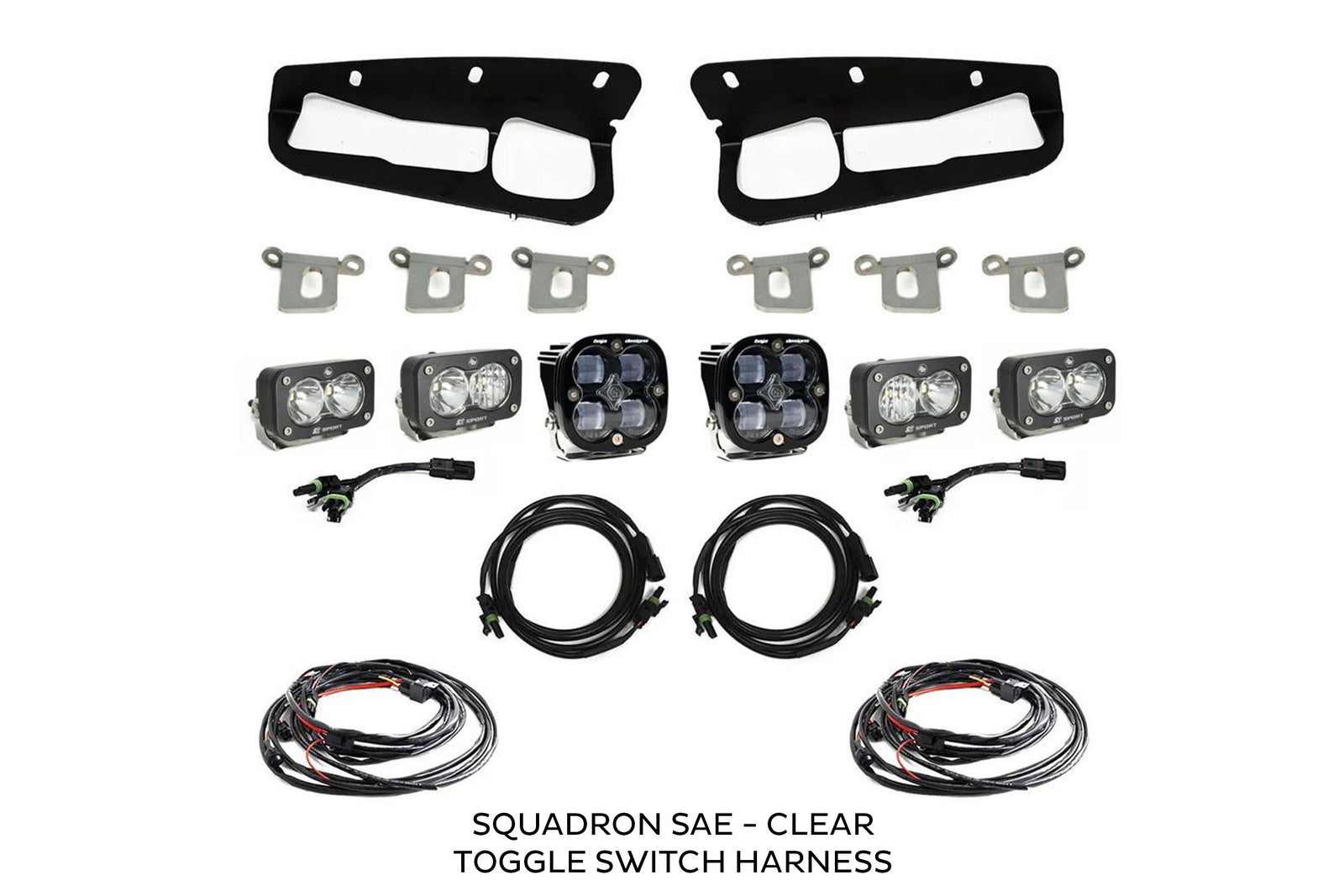 BD Squadron/S2 Fog Pocket Kit: 21-26 Ford Bronco (White / SAE / Upfitter)