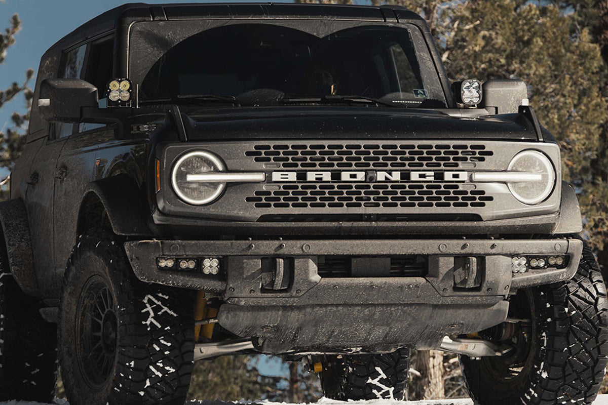 BD Squadron/S2 Fog Pocket Kit: 21-26 Ford Bronco (White / Pro / Toggle)