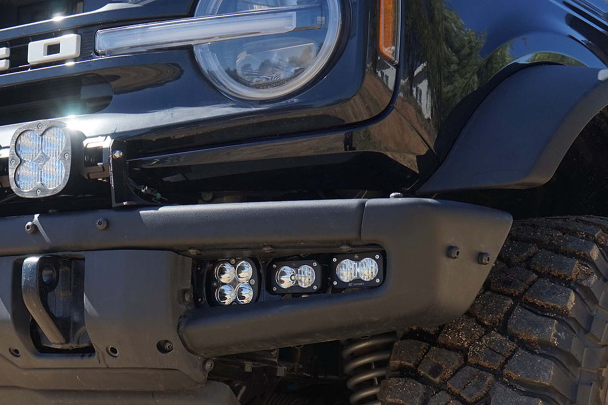 BD Squadron/S2 Fog Pocket Kit: 21-26 Ford Bronco (White / Sport / Upfitter)