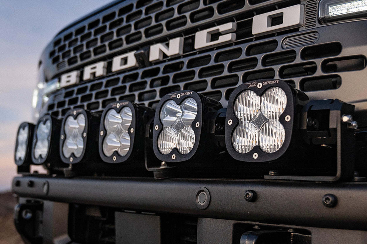 BD Bumper Mount LED System: 21+ Bronco (w/ Steel Bumper) 6x XL w/ Upfitter