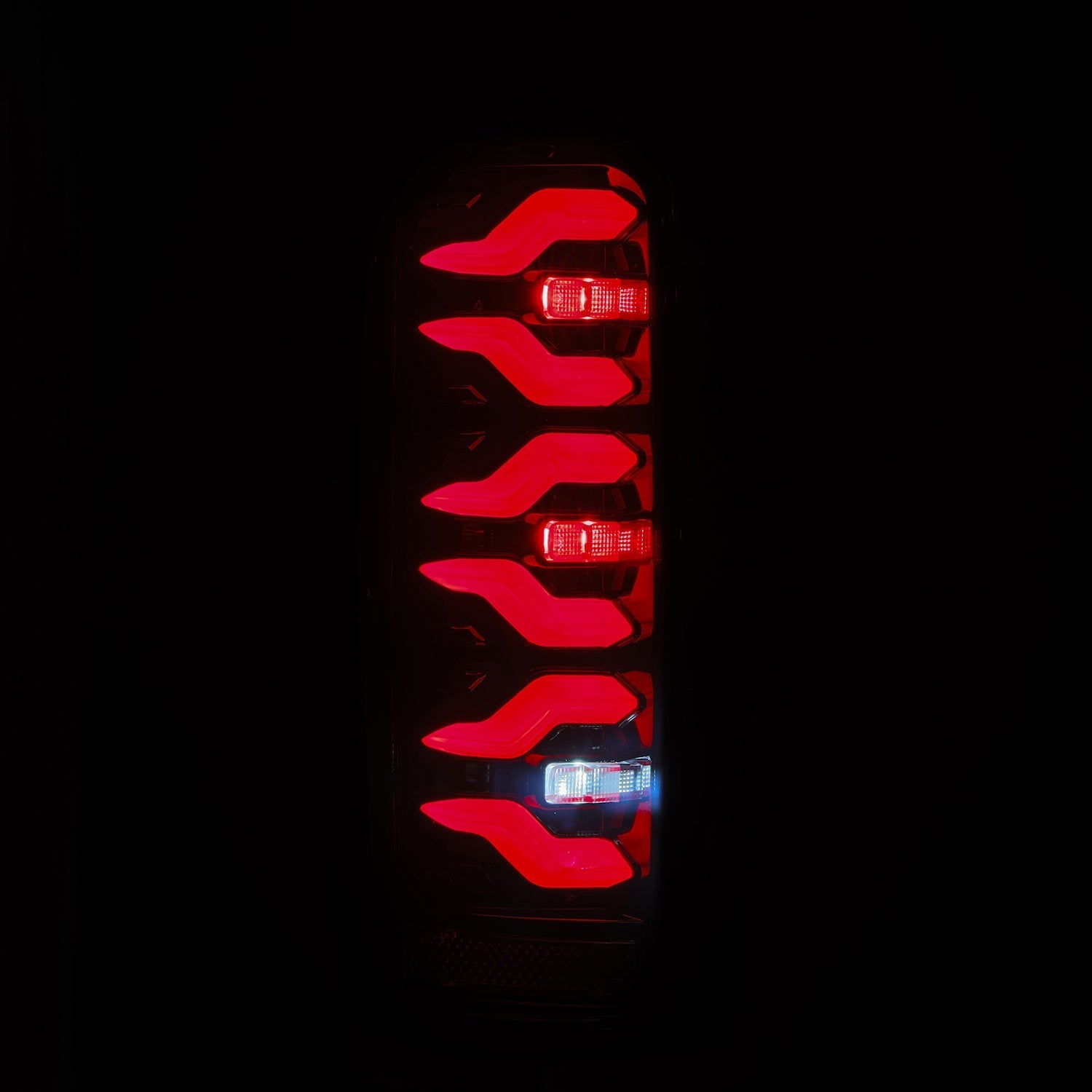 87-96 Ford F-Series/Bronco LUXX-Series LED Tail Lights Black Red | AlphaRex