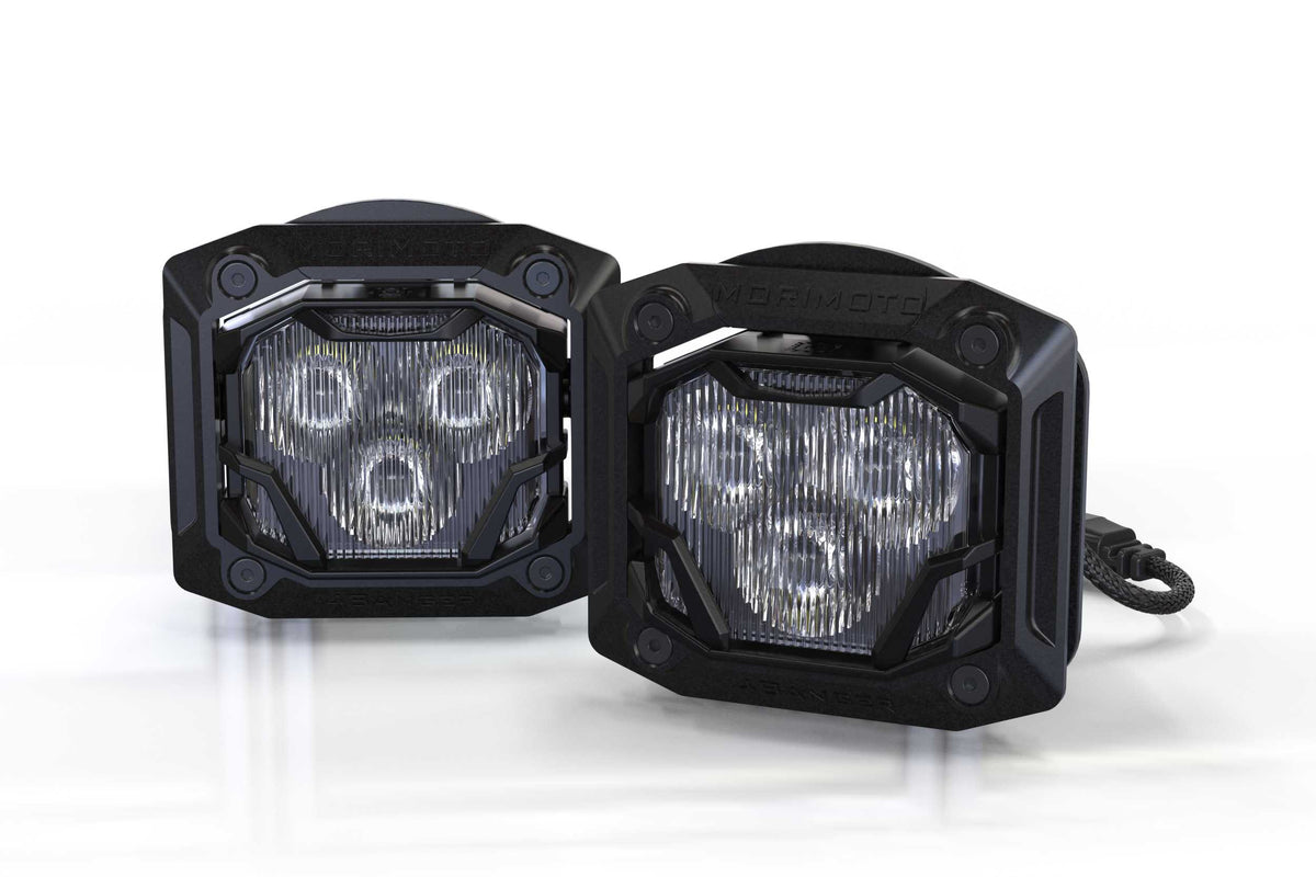 Morimoto 4Banger Adjustable Flush-Mount Kit: (HXB Yellow Spot Beam)