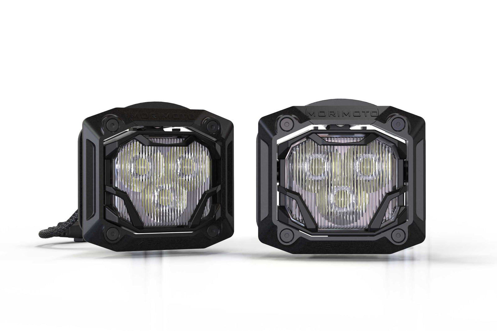 Morimoto 4Banger Adjustable Flush-Mount Kit: (HXB White Flood Beam)