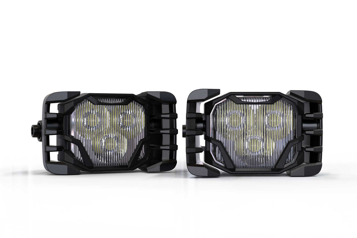 4Banger Fog Lights: 17-22 Super Duty (HXB White SAE Wide Beam)