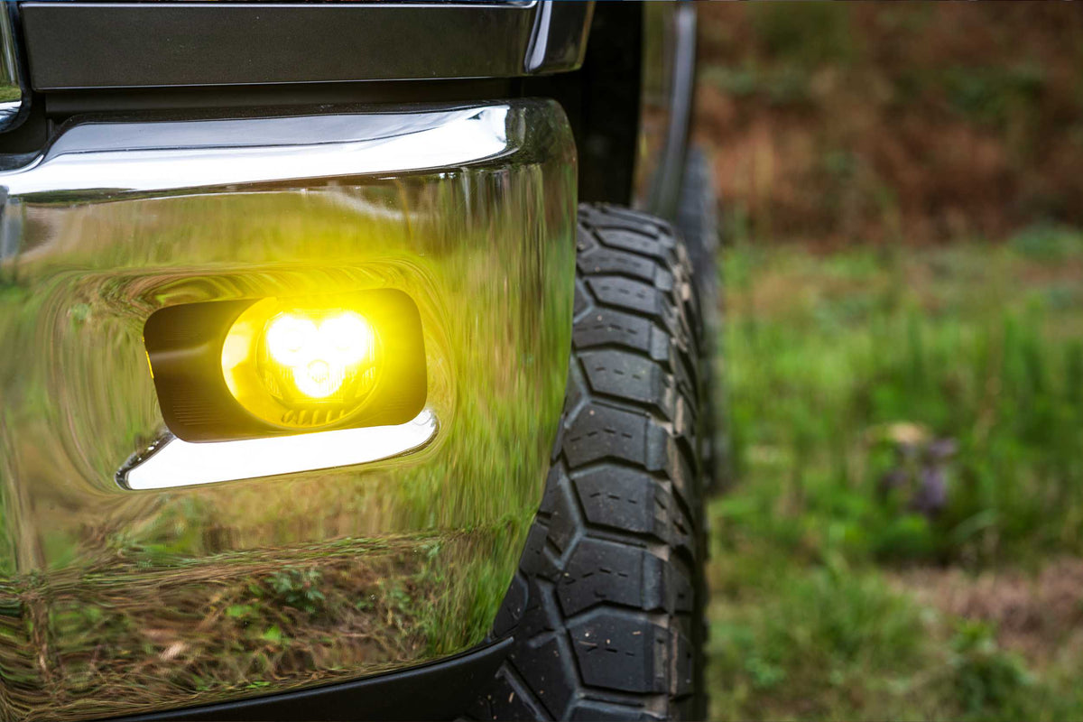 4Banger Fog Lights: 10-18 Ram HD (NCS White Spot Beam)