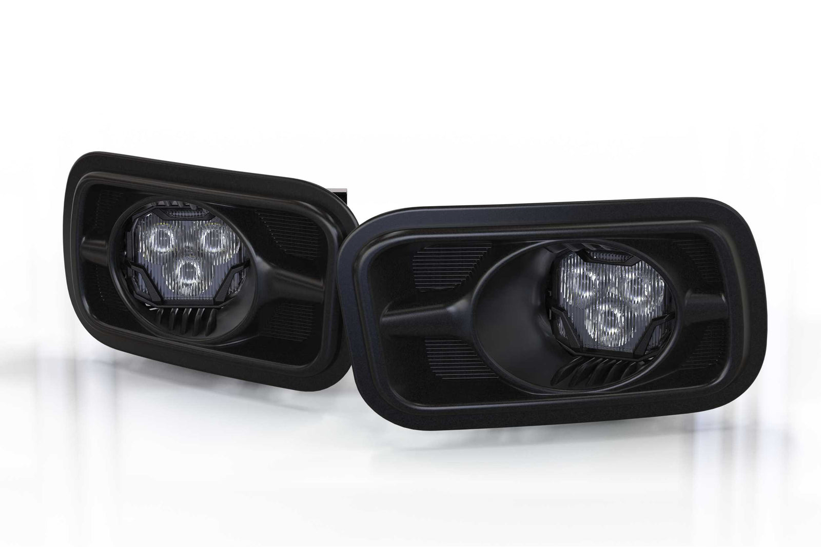 4Banger Fog Lights: 10-18 Ram HD (HXB White SAE Wide Beam)