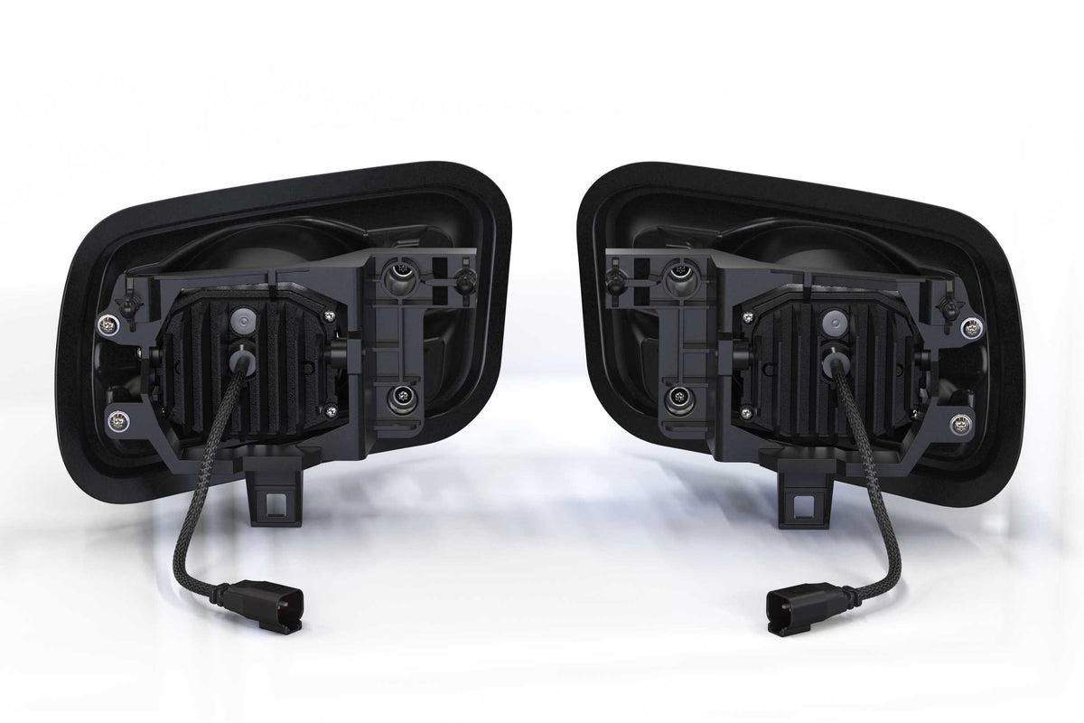 4Banger Fog Lights: 10-18 Ram HD (HXB White SAE Wide Beam)