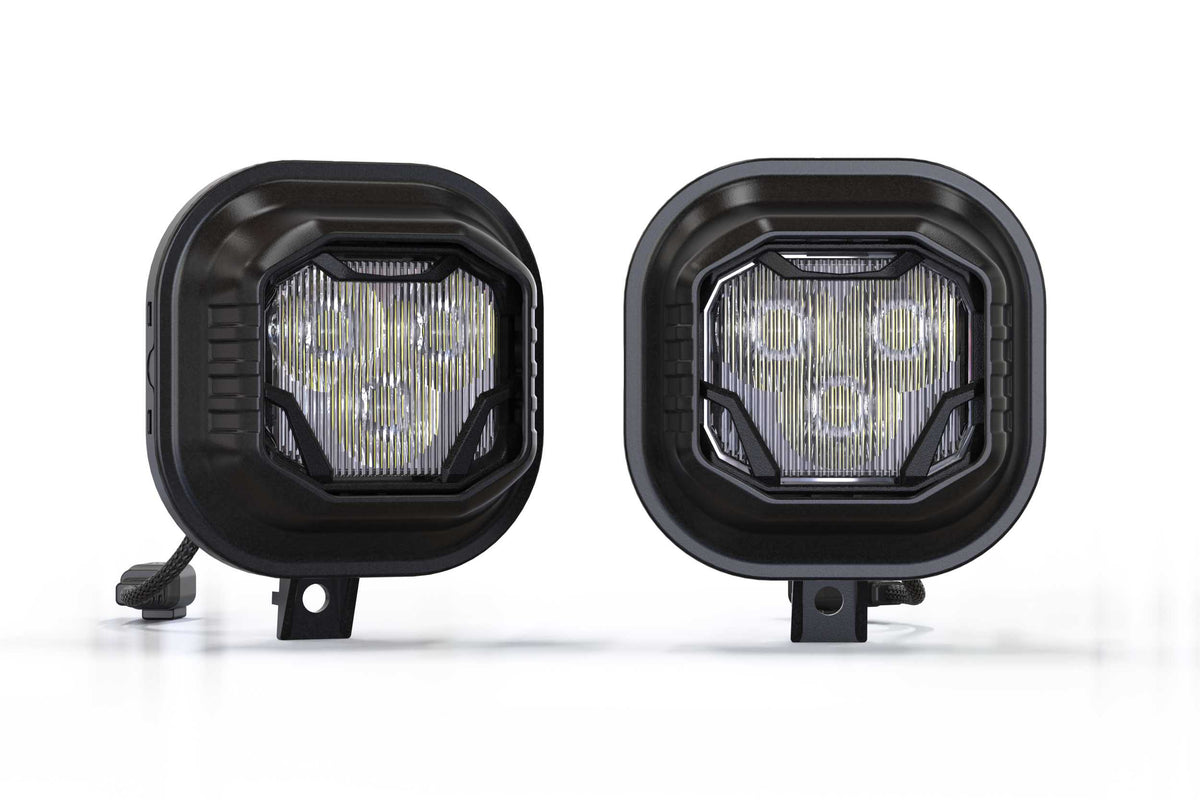 4Banger Fog Lights: 99-16 Super Duty (HXB White Spot Beam)