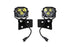 Morimoto 4Banger Ditch Light Kit: Wrangler JK (HXB Yellow Spot Beam)