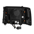 92-96 Ford F-Series/Bronco LUXX-Series LED Projector Headlights Chrome | AlphaRex