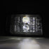 92-96 Ford F-Series/Bronco LUXX-Series LED Projector Headlights Chrome | AlphaRex