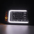 92-96 Ford F-Series/Bronco NOVA-Series LED Projector Headlights Chrome | AlphaRex