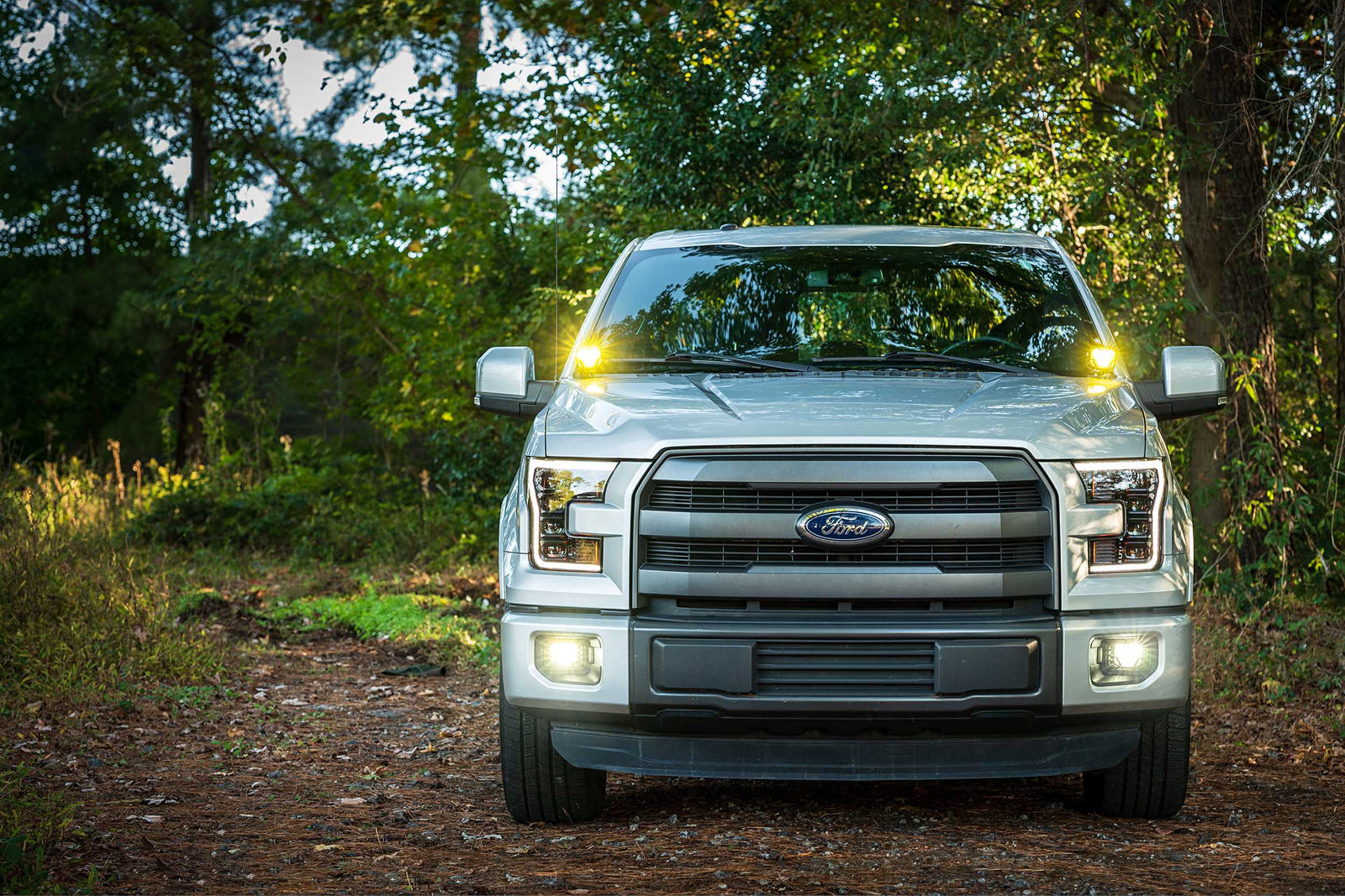 Morimoto 4Banger Ditch Light Kit: 17-20 Raptor (NCS Yellow Spot Beam)