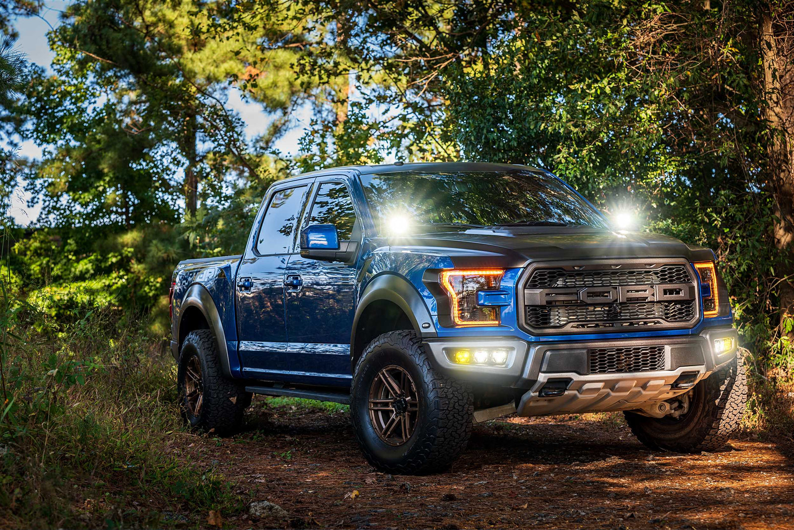 Morimoto 4Banger Ditch Light Kit: 17-20 Raptor (NCS White Combo Beam)