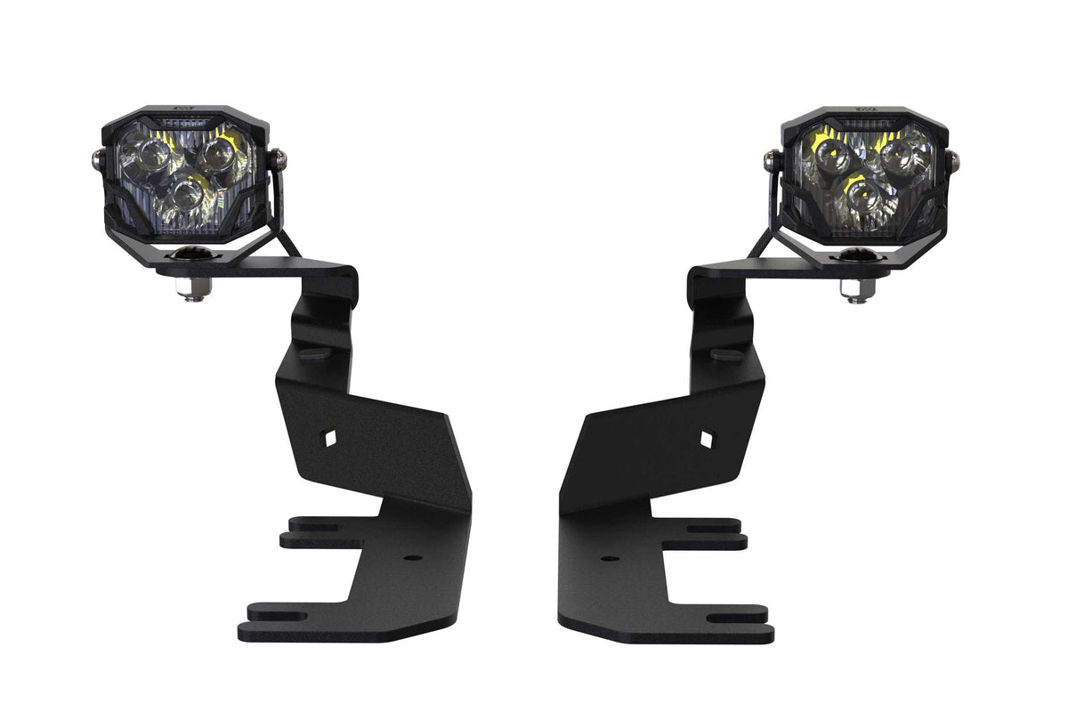 Morimoto 4Banger Ditch Light Kit: 17-22 Super Duty (NCS Yellow SAE Wide Beam)