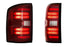 XB LED Tail Lights: GMC Sierra (14-18 / Red Lens / Set)