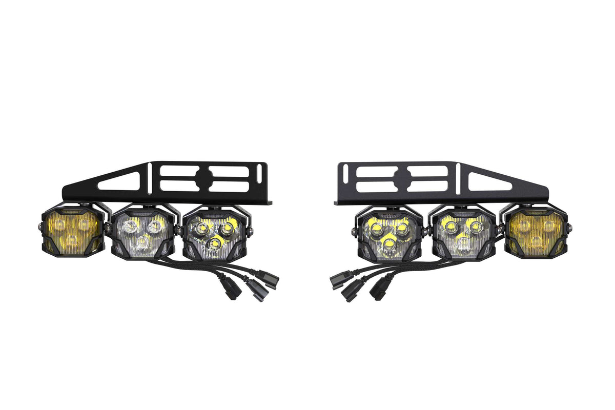 4Banger Fog Lights: 15-20 Ford Raptor (HXB White Wide / Wide / Wide)