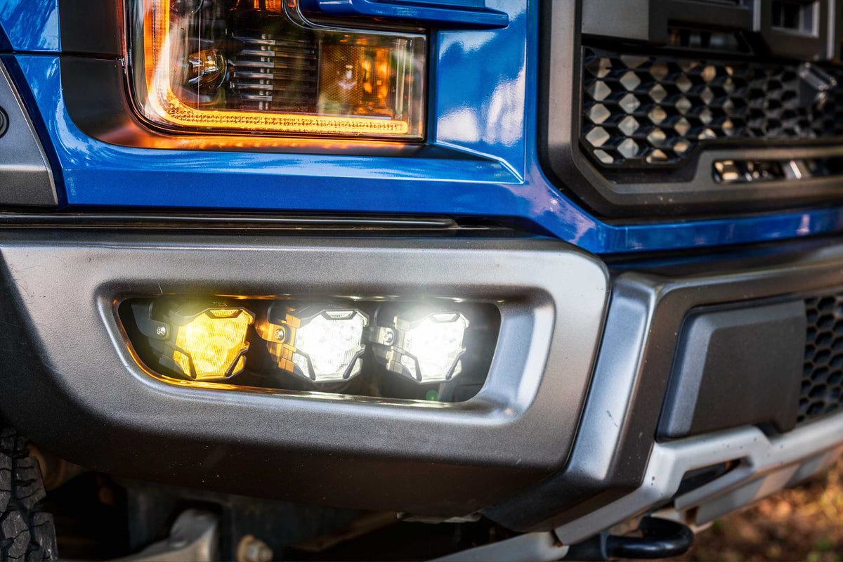 4Banger Fog Lights: 15-20 Ford Raptor (HXB White Wide / Combo / Spot)