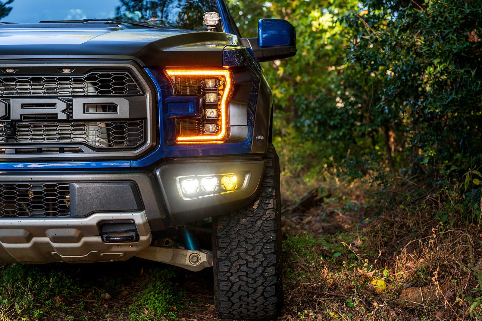 4Banger Fog Lights: 15-20 Ford Raptor (NCS Yellow Wide / Wide / Wide)