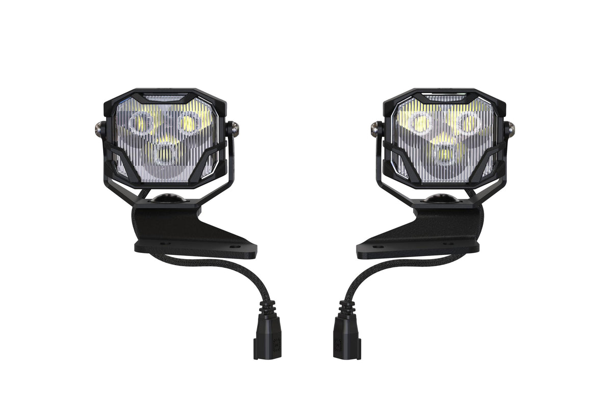 Morimoto 4Banger Ditch Light Kit: 2021+ Bronco (NCS White SAE Wide Beam)