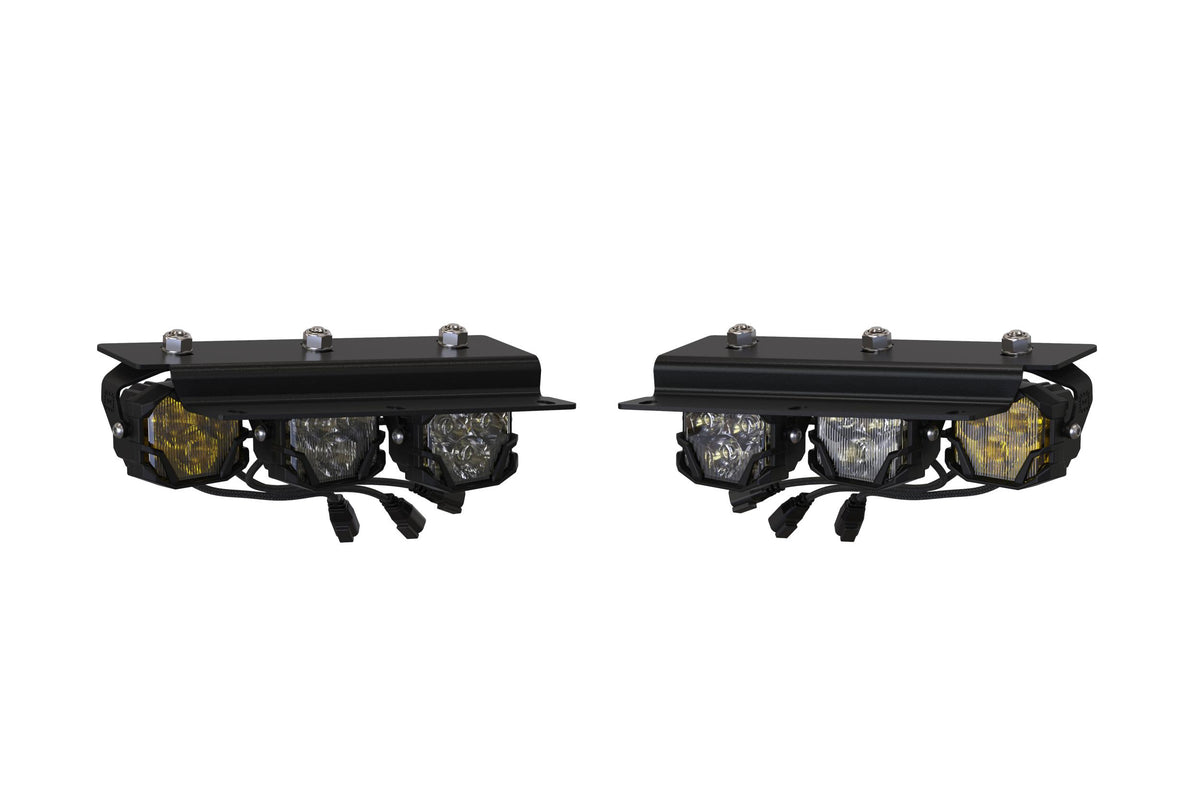 Morimoto 4Banger Triple Fog Kit: Bronco (21+ / Brackets only / Set)