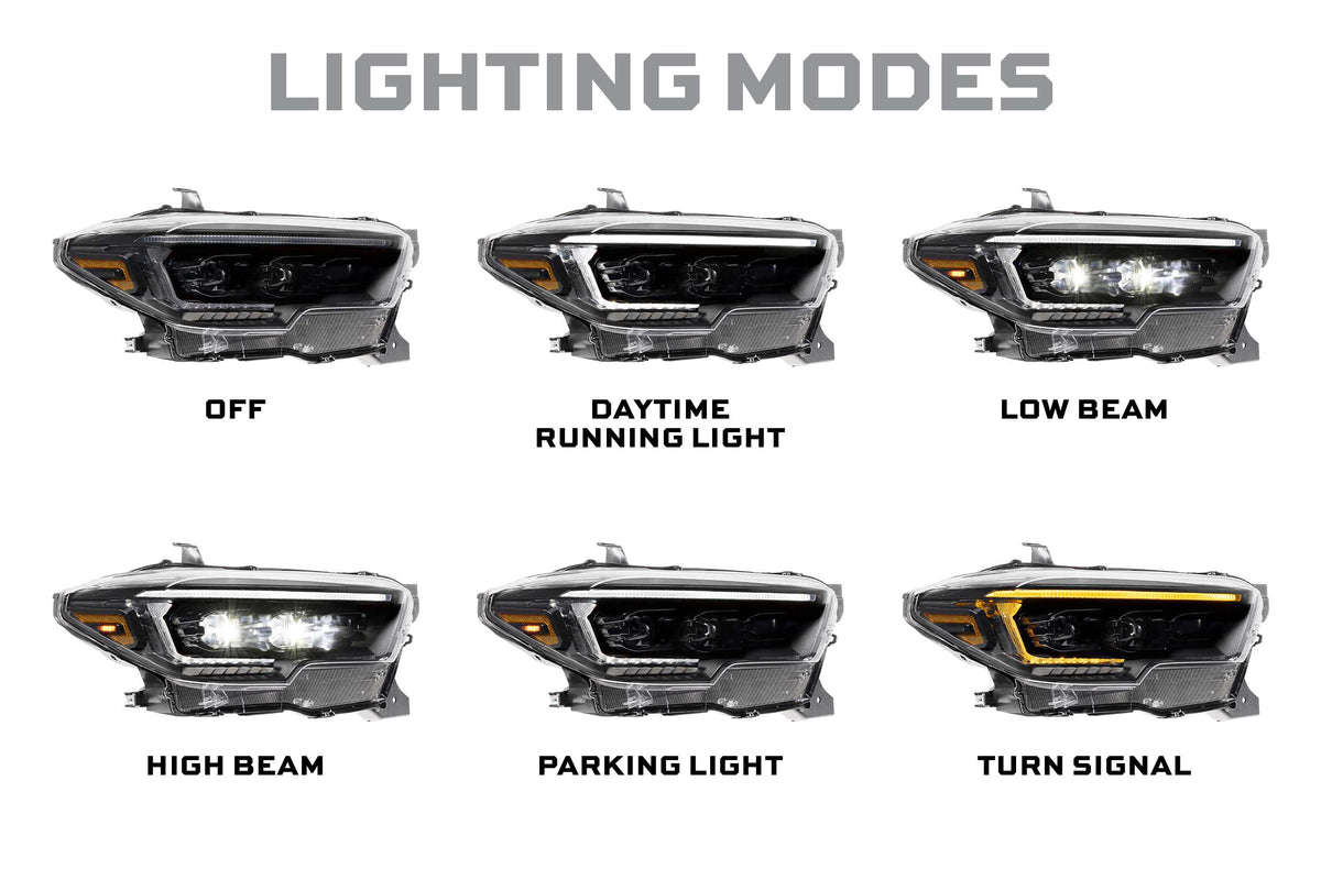 XB Evo Hybrid Headlights: Toyota Tacoma (16-23 / Set)