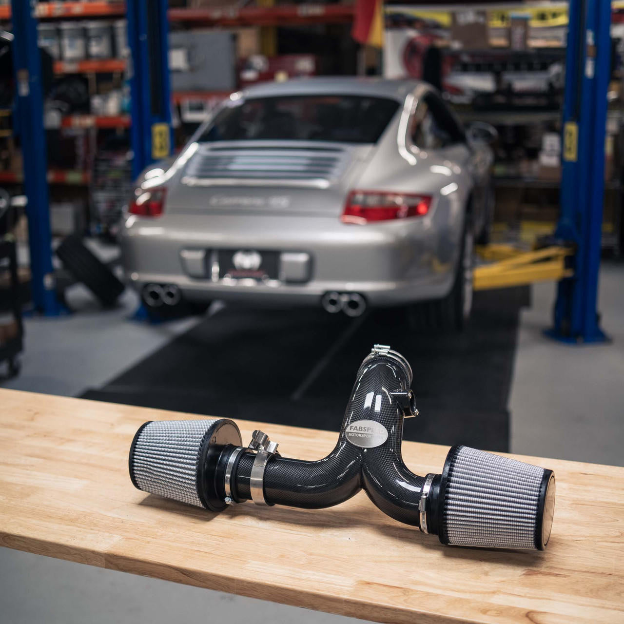 Fabspeed - Porsche 997 Carrera Carbon Fiber Competition Air Intake System (2005-2008) - Legends Auto Parts