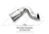 Porsche 9YA.1 / 9YA.2 Cayenne 3.0T Catless Downpipe With Ceramic Coating (Gold)