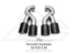 Porsche 9YA.1 / 9YA.2 Cayenne 3.0T Valvetronic Catback Exhaust