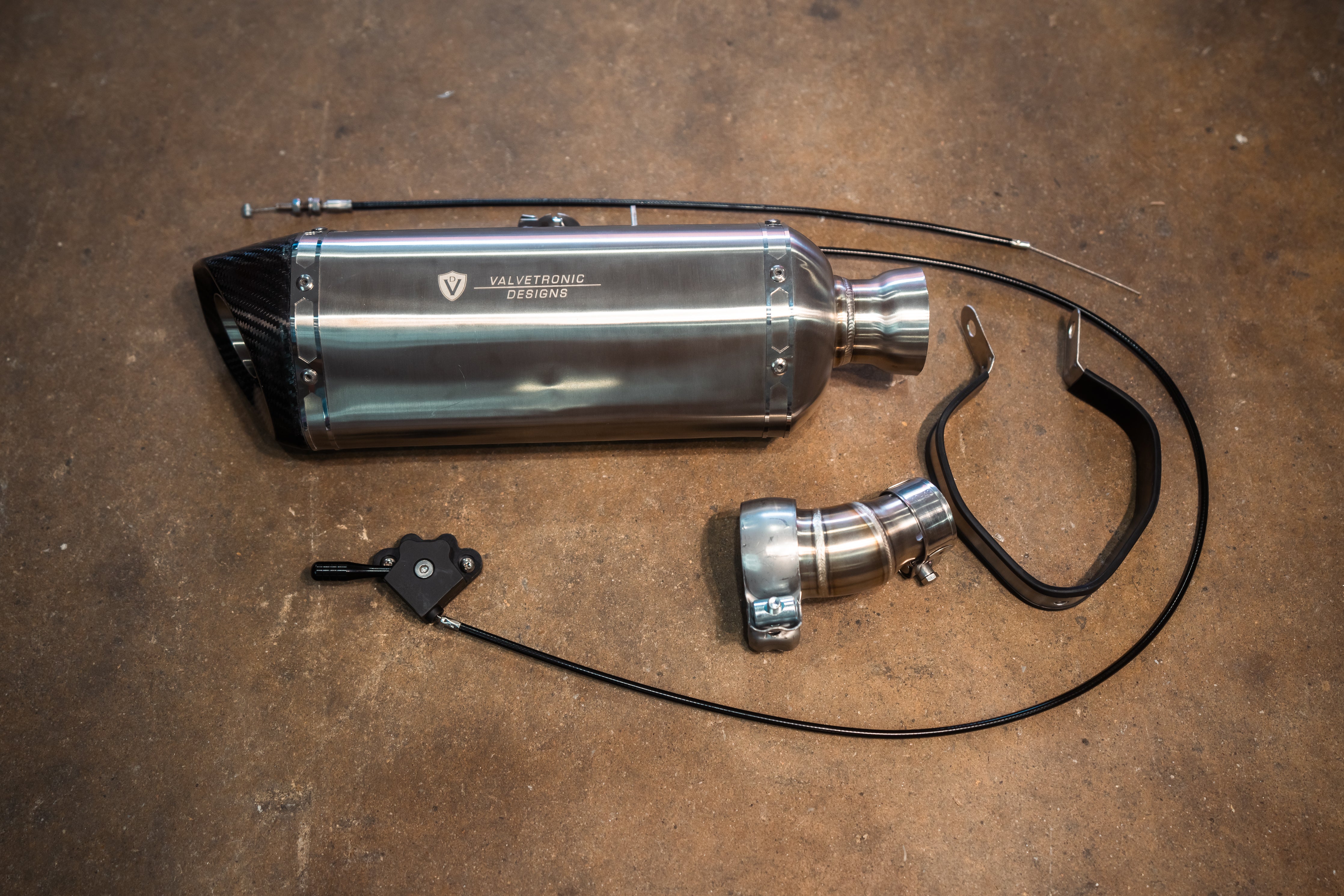 Valvetronic Motorcycle Valved Muffler - Legends Auto Parts