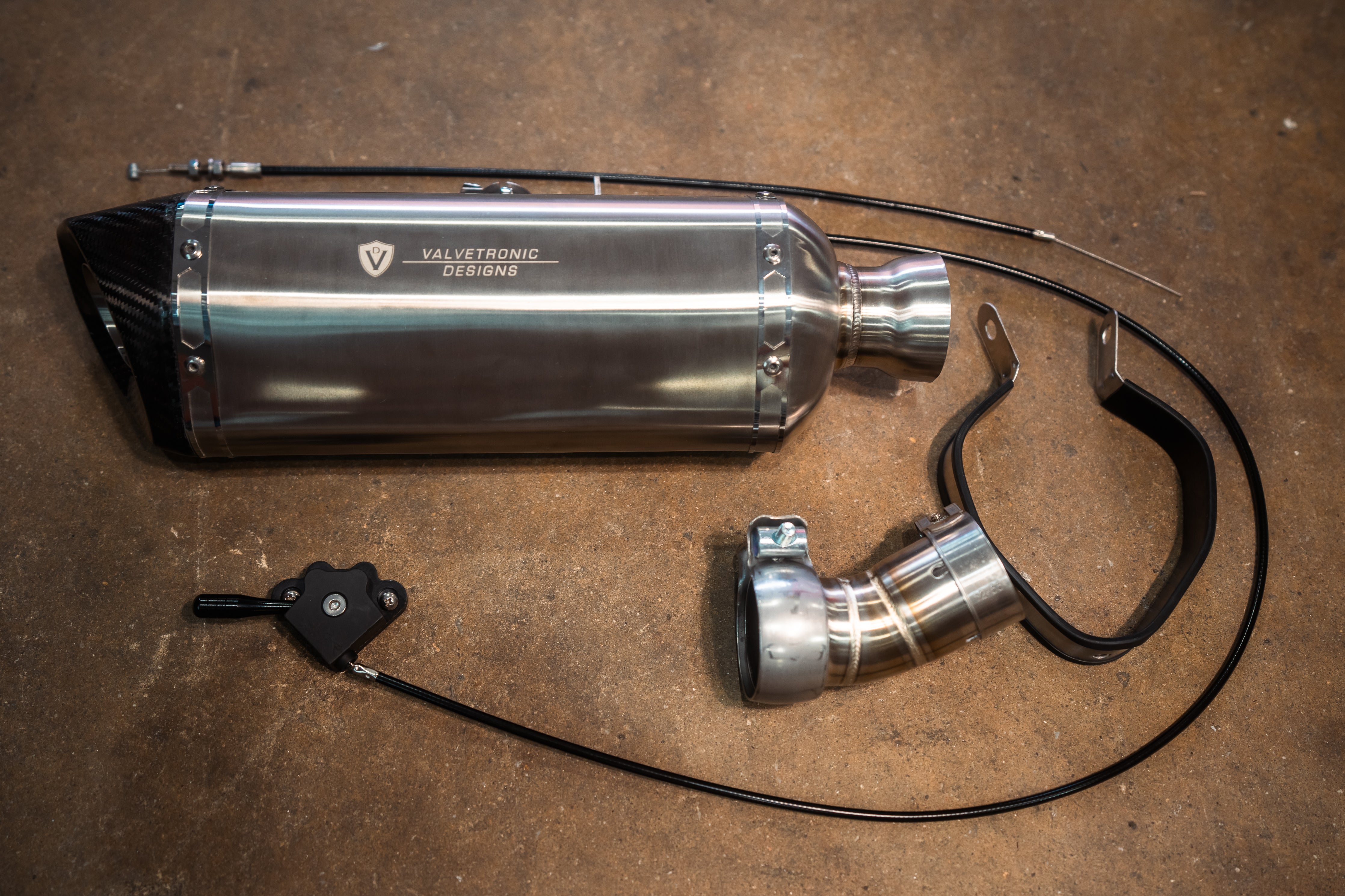 Valvetronic Motorcycle Valved Muffler - Legends Auto Parts