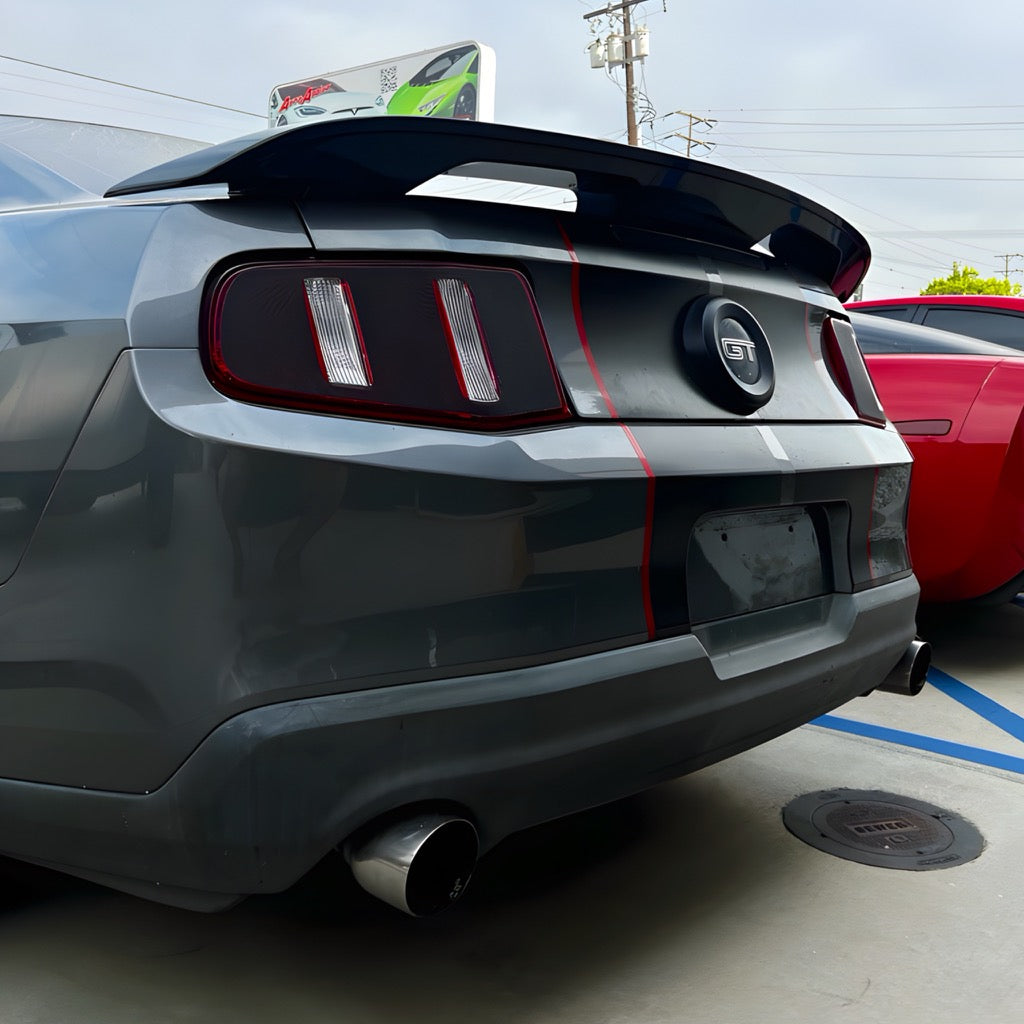 2010-2014 Mustang S197 GT500 S550 Style Rear Spoiler Gloss Black - Legends Auto Parts