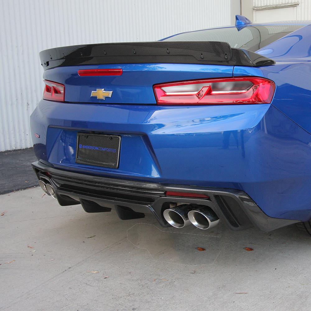 2016-2024 CHEVY CAMARO TYPE-AZ CARBON FIBER REAR DIFFUSER FOR SS, RS & LT - Legends Auto Parts