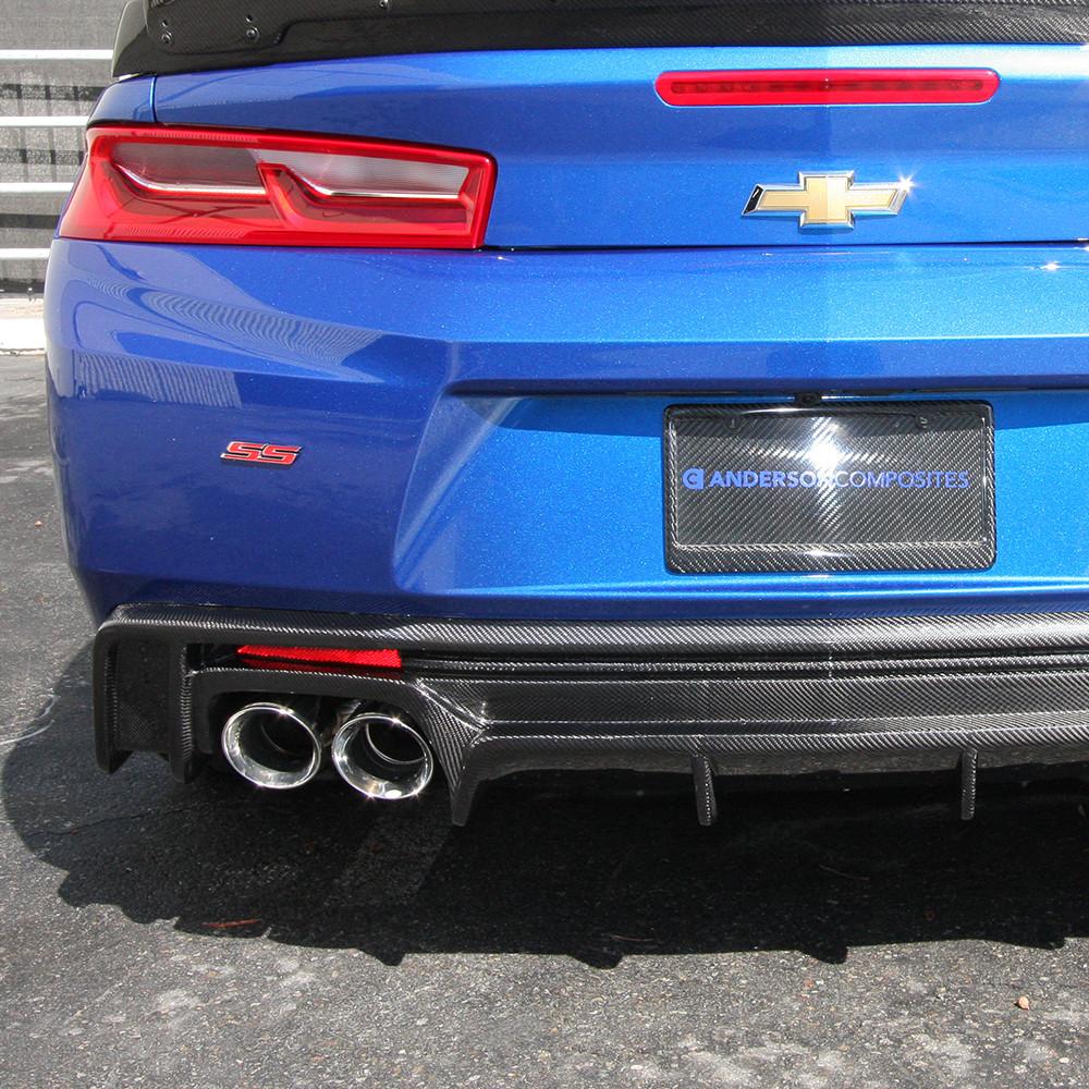2016-2024 CHEVY CAMARO TYPE-AZ CARBON FIBER REAR DIFFUSER FOR SS, RS & LT - Legends Auto Parts