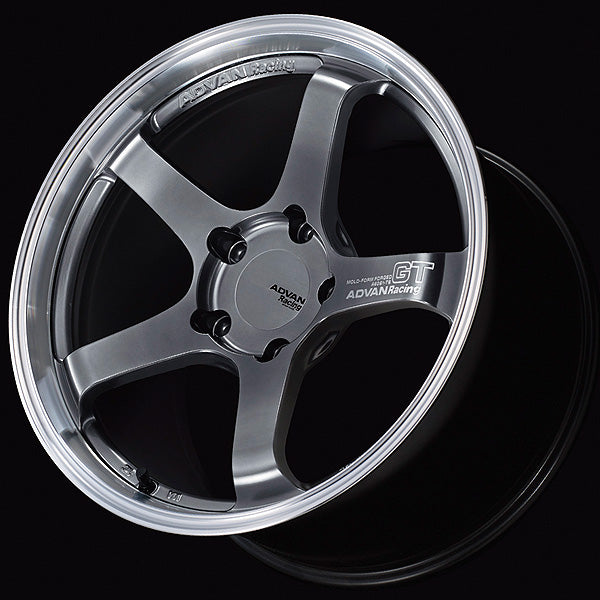 Advan Racing - Advan GT Wheel for Porsche - 20x9.0 / Offset +45 / 5x130 (Machining & Hyper Platinum Black) - Legends Auto Parts