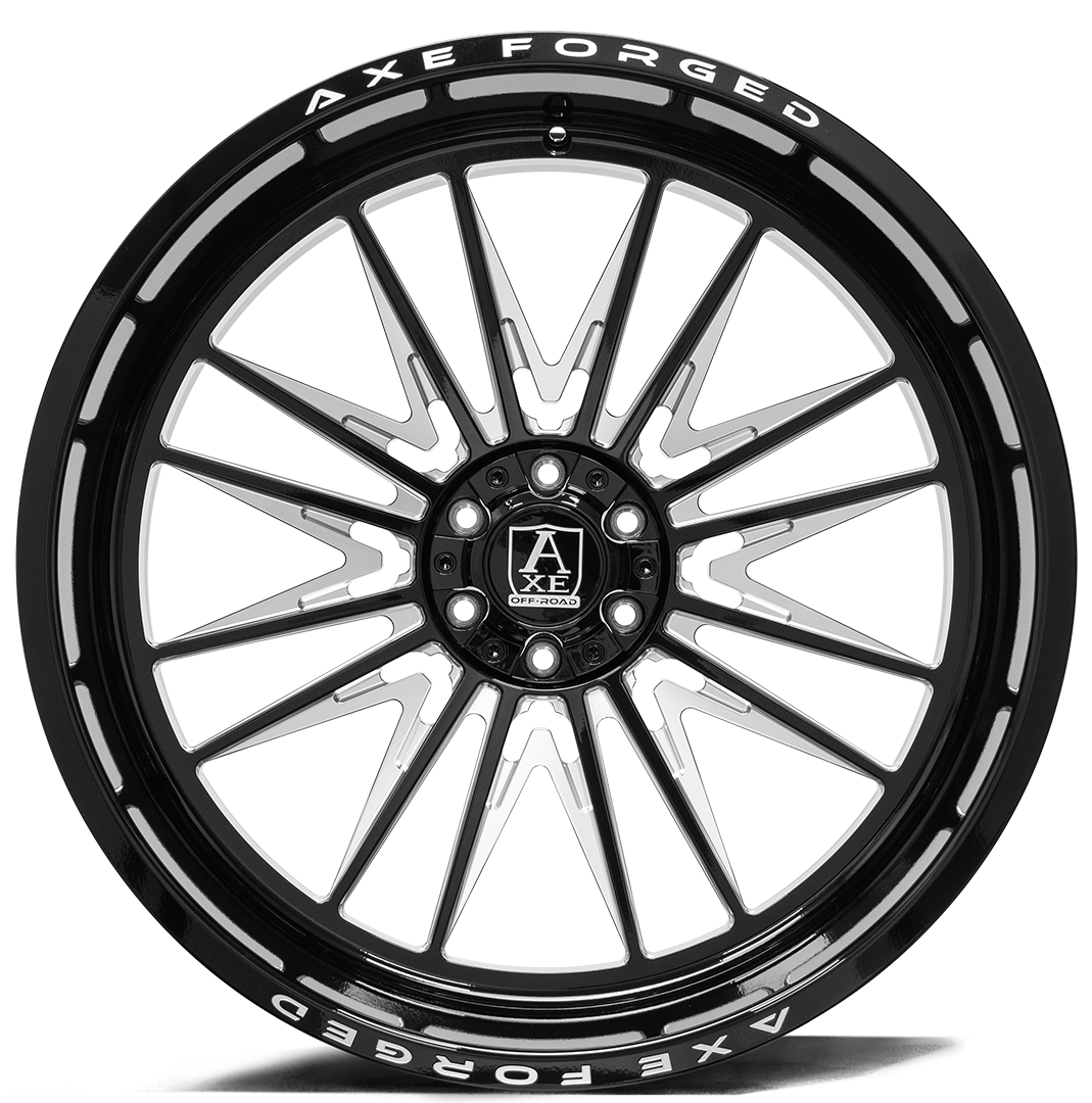 Axe Forged - AF12 Black and Milled - Legends Auto Parts